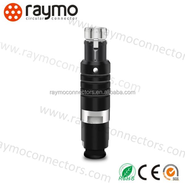 10 Pin BNC Male Circular Connector IP68 Chrome-Plated Brass