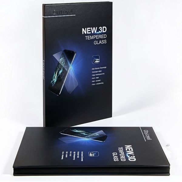 Customize Electronic Product Packaging Flat Tempered Film Kraft Paper Screen Protector Packaging Box