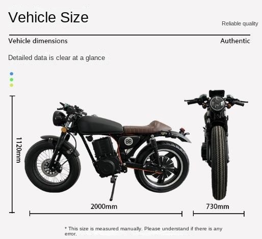Long Range Electric Bikes Scooters Motorcycles Mopeds with Packing Size 1940/550/1050mm