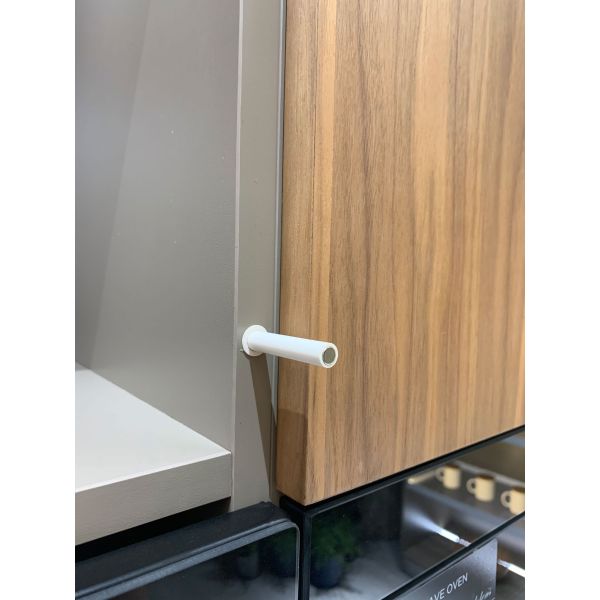 Ready to Ship Modern Kitchen Cabinet with Aluminium Frame and Glass Door for Kitchen Furniture