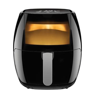 Pequena cozinha casa elétrica 8L frigorífico de ar digital 1700W Cozinha aço inoxidável zona de cesta dupla