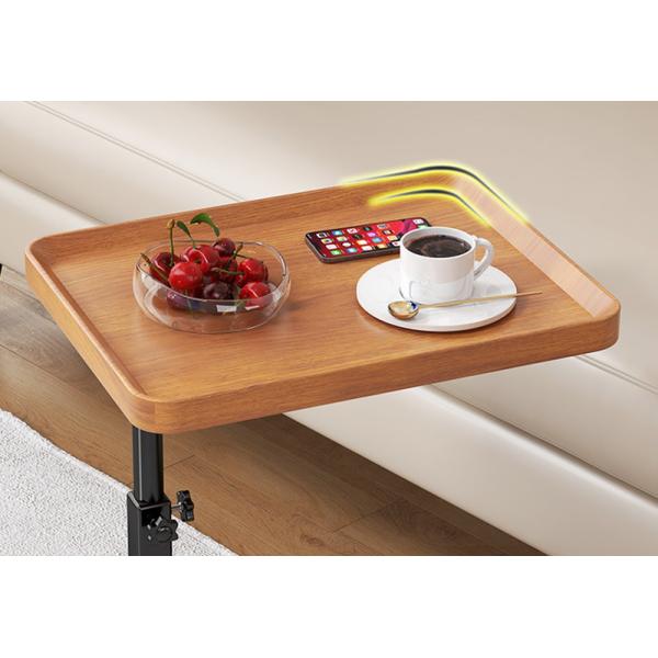 Coffee Side Table Home Living Room Furniture Small Bedside 2 Layers C Shaped End for Sofa