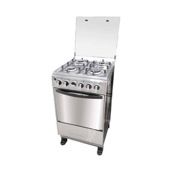 4 Gas Burners Stainless Steel Free Standing Oven Wholesale Mirror Glass Door Freestanding Gas Cooker Oven
