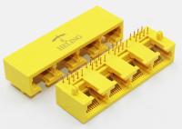 1 x 4 move o conector Ganged Rj45 do Lan da harmônica para o cubo/interruptores da rede
