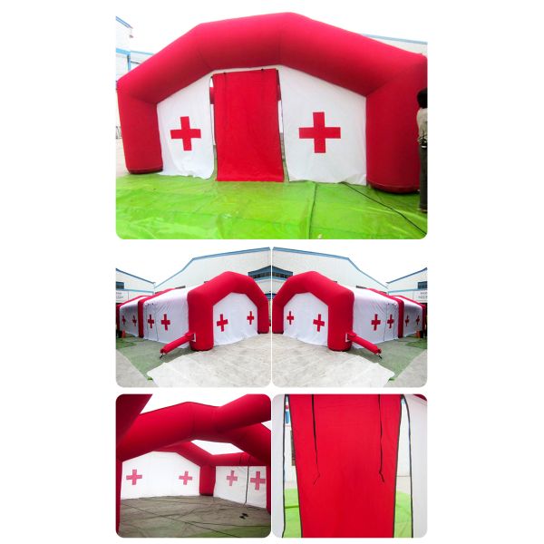 Waterproof Airdome Inflatable Tents For Medical Emergency 6-15 person