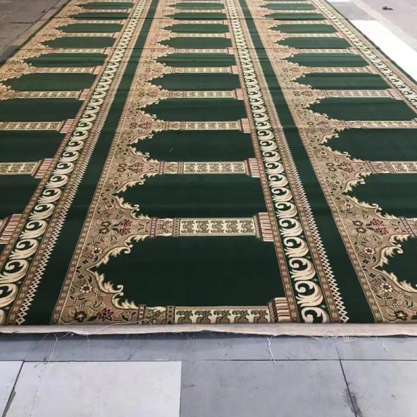 Print Muslim Mosque Prayer Carpet 4*25 Roll Customized Patterns for Mosque Decoration