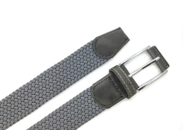 Tela elástica correias trançadas elásticos tecidas para homens/mulheres com Grey Color claro
