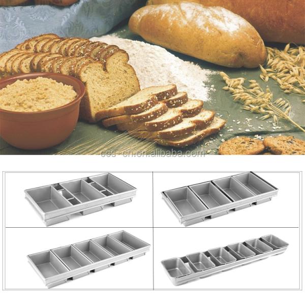 6 straps aluminum steel custom bread & loaf pans bread baking pan loaf tin non-stick baking loaf pan