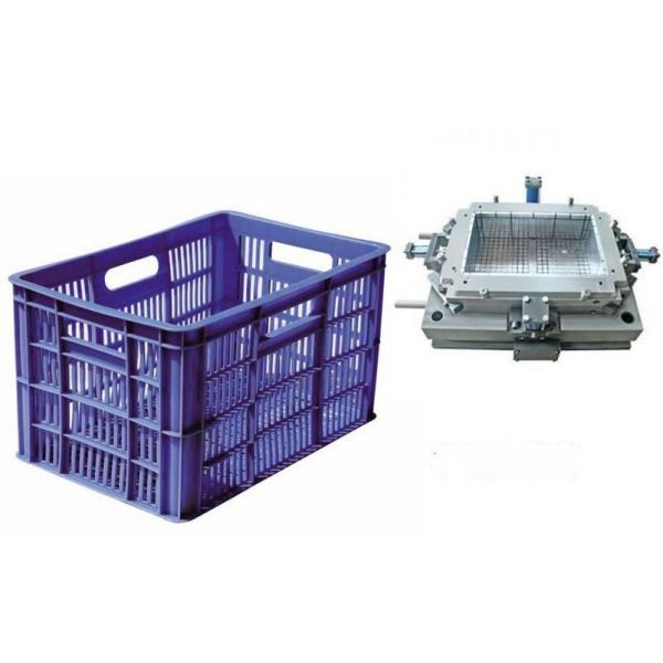 OEM plastic mould for turnover basket box /Plastic square turnover storage basket mold