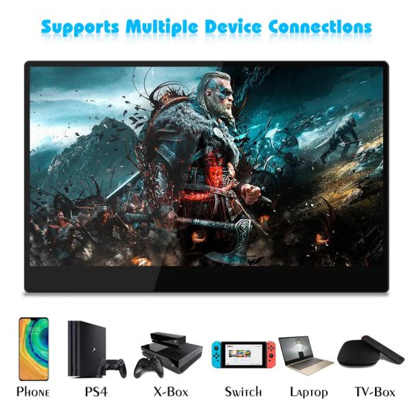 LCDゲーム 15.6インチ 4Kポータブルモニター PS4 Mac スマートフォン用のタッチスクリーン