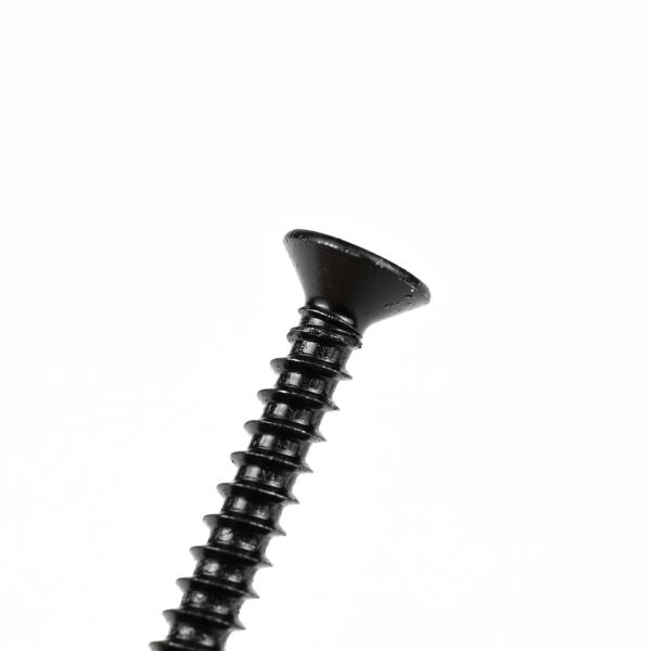 Метрическая деревянная конструкция 410 из нержавеющей стали плоская голова черные деревянные винты для деревянных потолочных перегородок