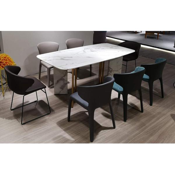 Multi Colored Modern Leather Dining Room Chairs Home Furniture Fashion Design