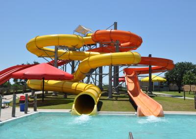 Interesting Theme Park Children'S Water Slide / Swimming Pool Water Slides