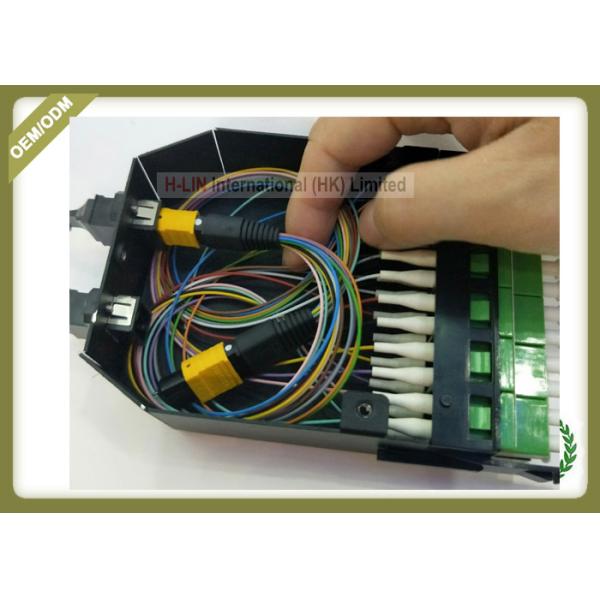 24 Cores FTTH Termination Box MPO Metal Cassete With LC Adapters