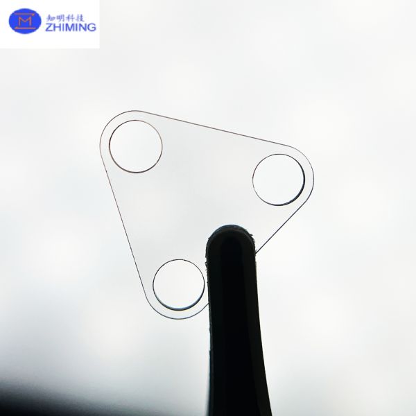 Custom Sapphire Through-Hole Plate (Shaped Multi-Hole Sapphire Window)