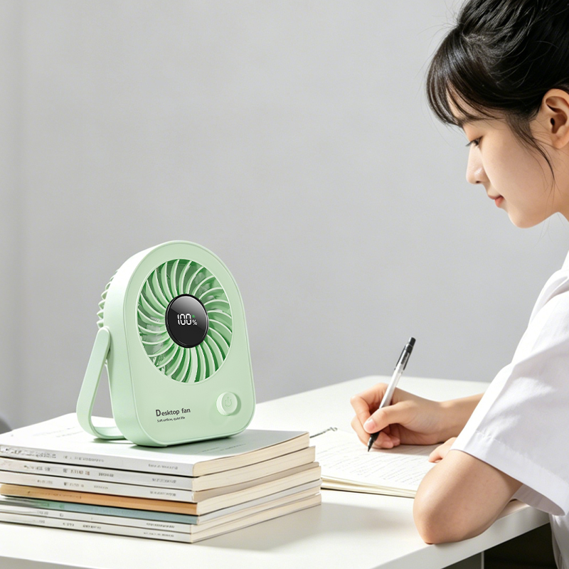 Factory OEM ODM Desktop Fan Customizable Battery Capacity Custom Colors Custom Injection Molds Rechargeable Portable Table Fan