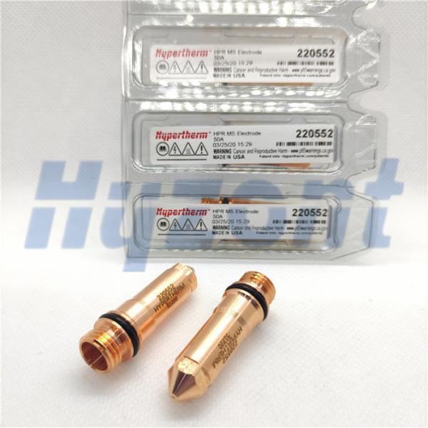 Materiais de consumo de aço suaves do plasma do elétrodo de Hypertherm 220552