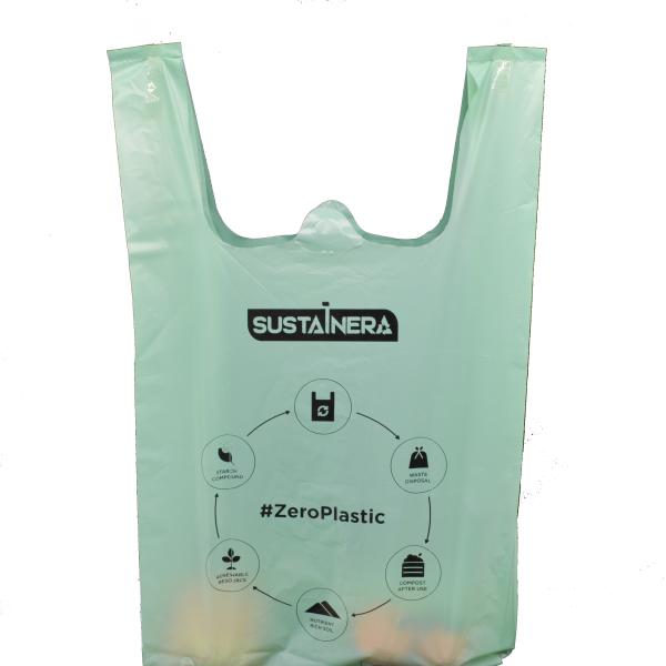 20 Microns ASTMD6400 Eco Friendly Trash Bags