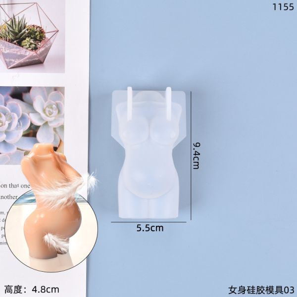 DIY crystal dropper mold simulates human body, male body, female body, model, stage decoration, silicone mold