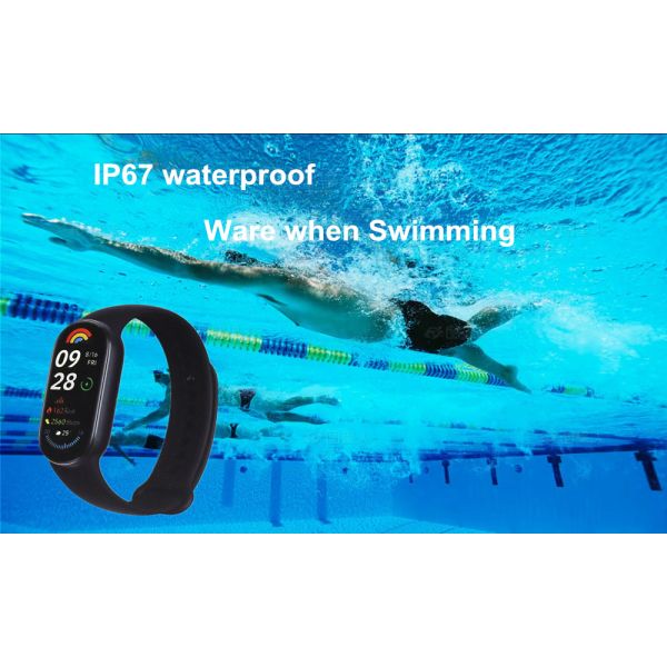 Unisex M9 Waterproof NFC Sport Bracelet Heart Rate Blood Pressure Oxygen Monitoring Fitness Smart Watch