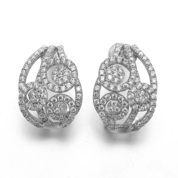 Серьги Vivienne Westwood серег CZ серебра структуры монтажа маршрутной аэрофотосъемки 925