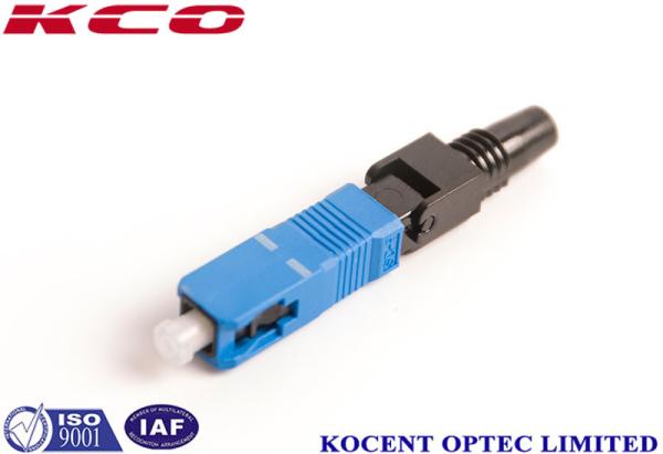 SC UPC Fiber Optic Fast Connector , Field Installable Connector 55mm 60mm