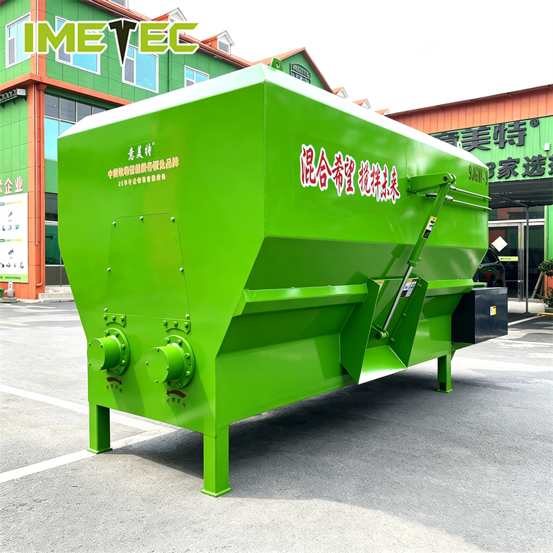 Fixed Horizontal TMR Feed Mixer Uniform Material Blending Reliable Operation For Commercial Livestock Farms