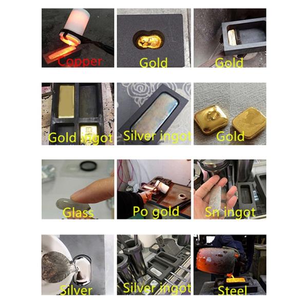 TOKTOS Gold Пользовательские формы для литья графитовых слитков для плавильного литья