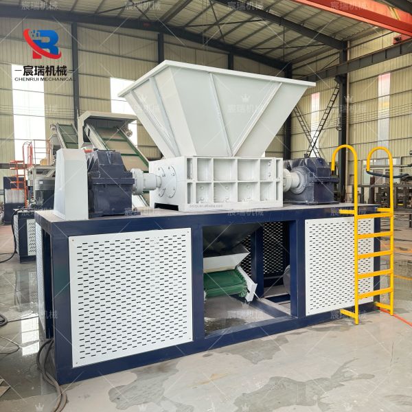 Double Shaft Shredder for Wood Pallet, Crate, Timber Crushing