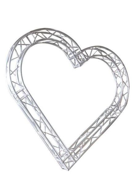Lightweight Lighting Truss Dj Stand , Mobile Truss System Heart Shaped