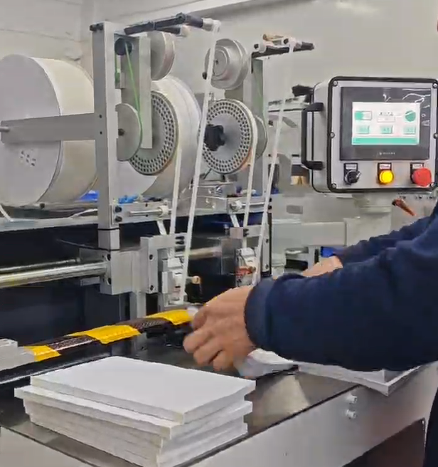 Semi Auto Book Block Head and Tail Band Fixing Machine Self Adhesive Tape Round Flat Spine