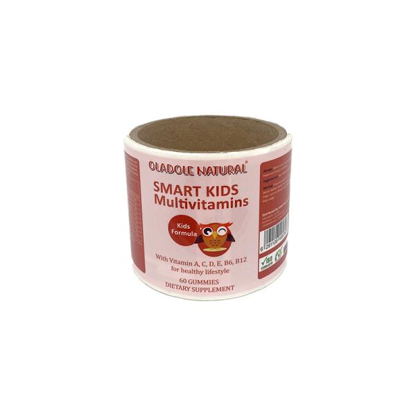 PVC Self Adhesive Canned Food Sticker Label Waterproof Vinyl Printing