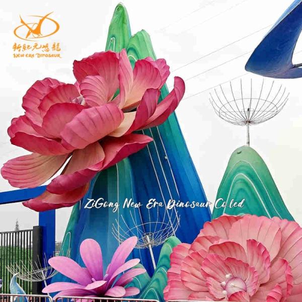 Exhibition Chinese Flower Lantern Arts Mechanical Design / Graphic Design