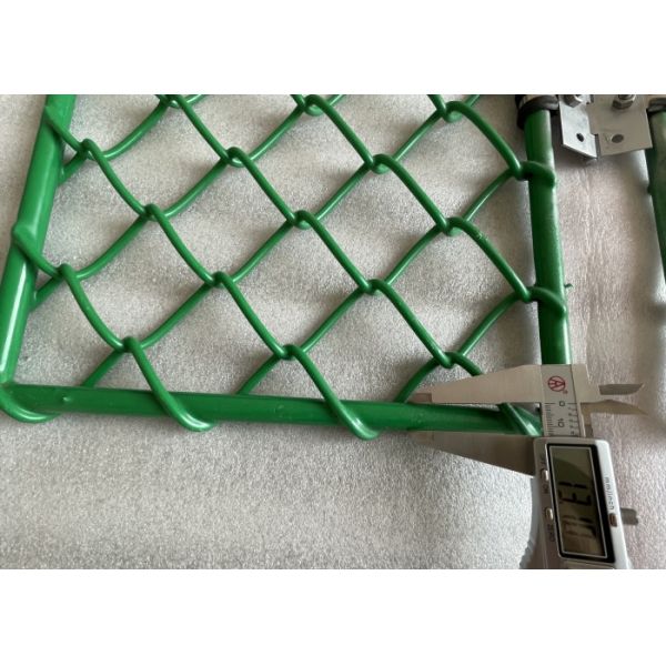 Green color With Frame 13.1mm welded bar PVC Coated Helideck Safety Mesh For Heliport use