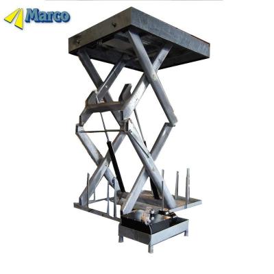 1200pieces/Year Stationary Moves Marco High Good Scissor Lift Table with Hydraulic Shot Bolts