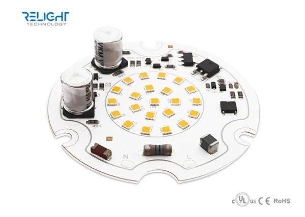 AC 120 V Flicker Free Round Module with 9 W CRI 90 and 95 Lm / W
