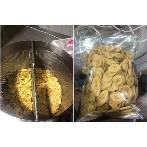 200kg Capacity Banana Chips Frying Machine With Stainless Steel Material