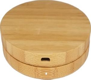 Environmental Bamboo Made 5W Portable Wireless Charger 5V 2-3A