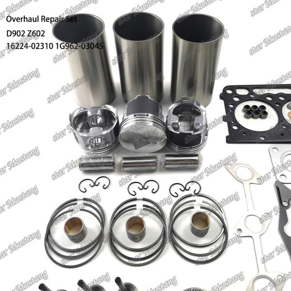 Z602 D902 Overhaul Repair Kit Cylinder Liner Piston Kit Gasket Kit 16224-02310 1J094-21770 1G962-03045 For Doosan