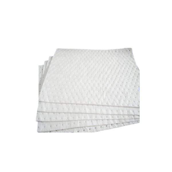 Heavyweight Polypropylene Oil Absorbent Pads 40x50cm For Industrial Spills