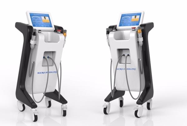 2017 hot selling double handle pieces RF micro-needlewrinkle removal  scar removal ance treatment machine
