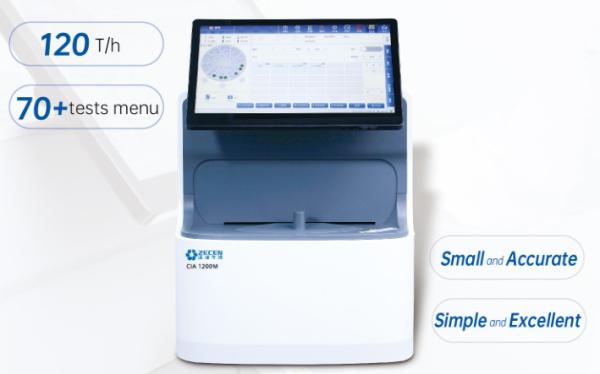 In Vitro Diagnostics Chemiluminescence Immunoassay Analyzer IVD CLIA Machine 1200M 120+Tests Per Hour