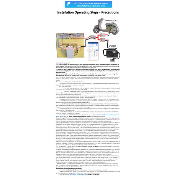 ANT Smart High Power Relay BMS 8S-20S 48V 60V 72V For Module PCB Board Monitor Solar Ebike