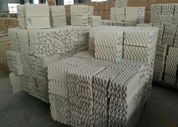 Customzied Ceramic Structured Packings , High Capacity Distillation Column Internals