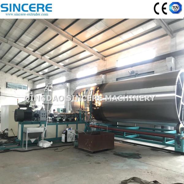 Diameter 200mm-4000mm Spiral Pipe Extruder Winding Pipe Extrusion Line