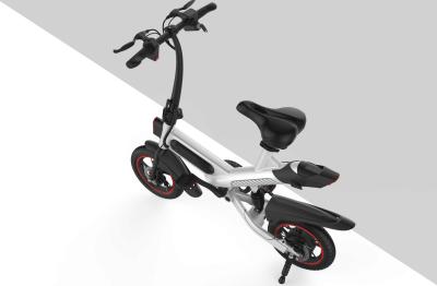 Inflated Tire Aluminum Folding Electric Bike High Loading Ability For Adults