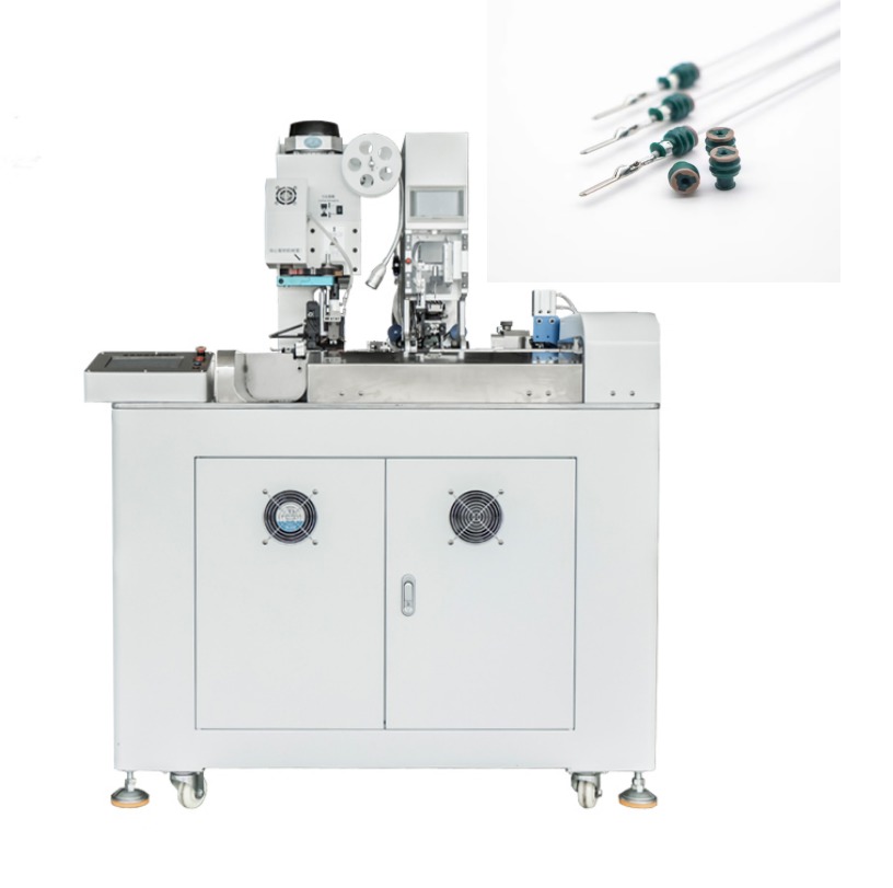 HR-601-1W Fully Automatic Single-End Crimping & Waterproof Plug Insertion Machine -One Side Crimp