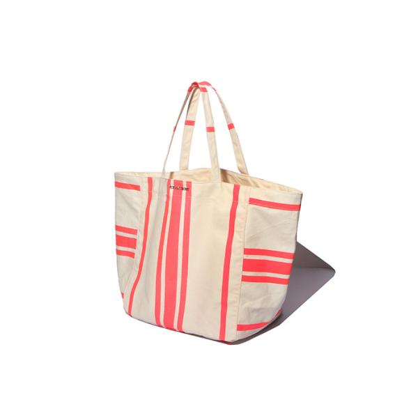 600D Polyester Canvas Tote Bags Striped Print Environmental Protection