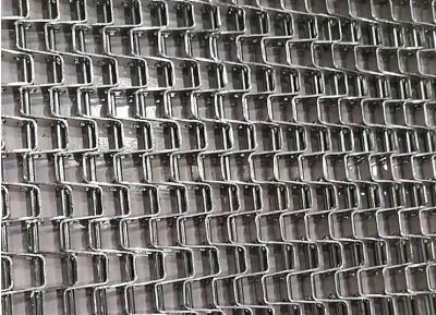 Produto que peneira da malha lisa do metal do sistema a correia transportadora, aço carbono alto da correia da malha do alimento