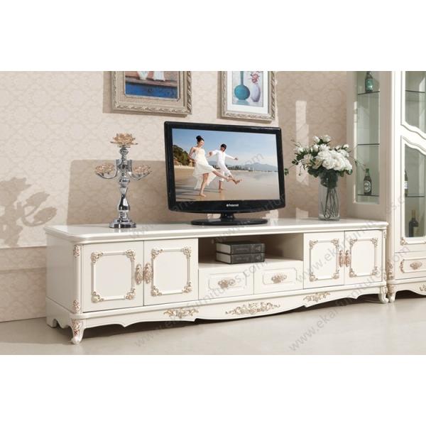 Modern Furniture Solid Wood Glass Cabinet Tv Stand TV 662